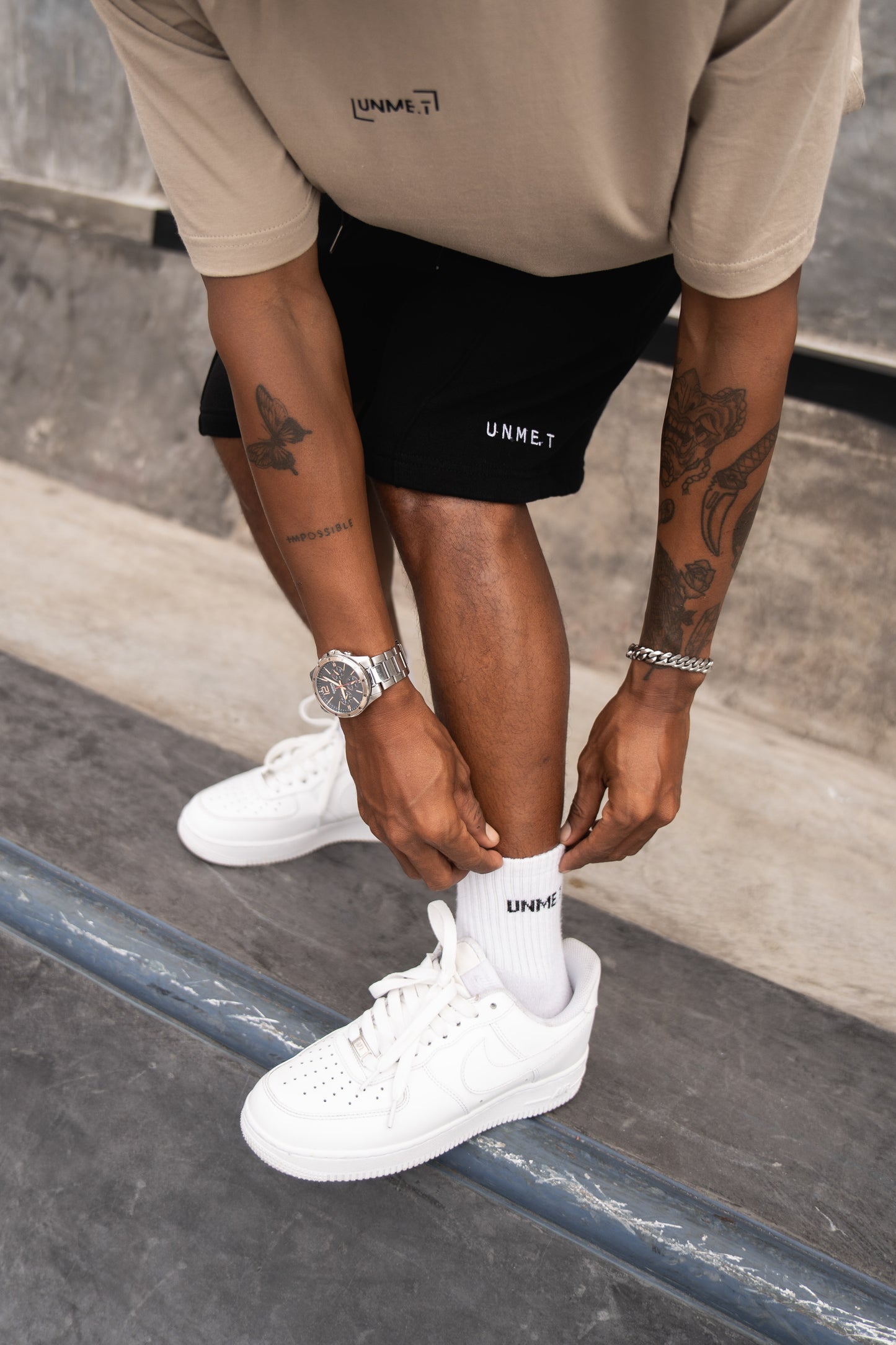 CHILL Long Shorts Black
