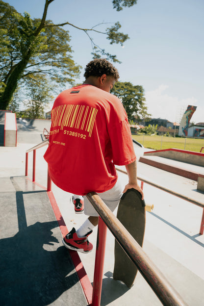 SCAN Oversized Tee Red