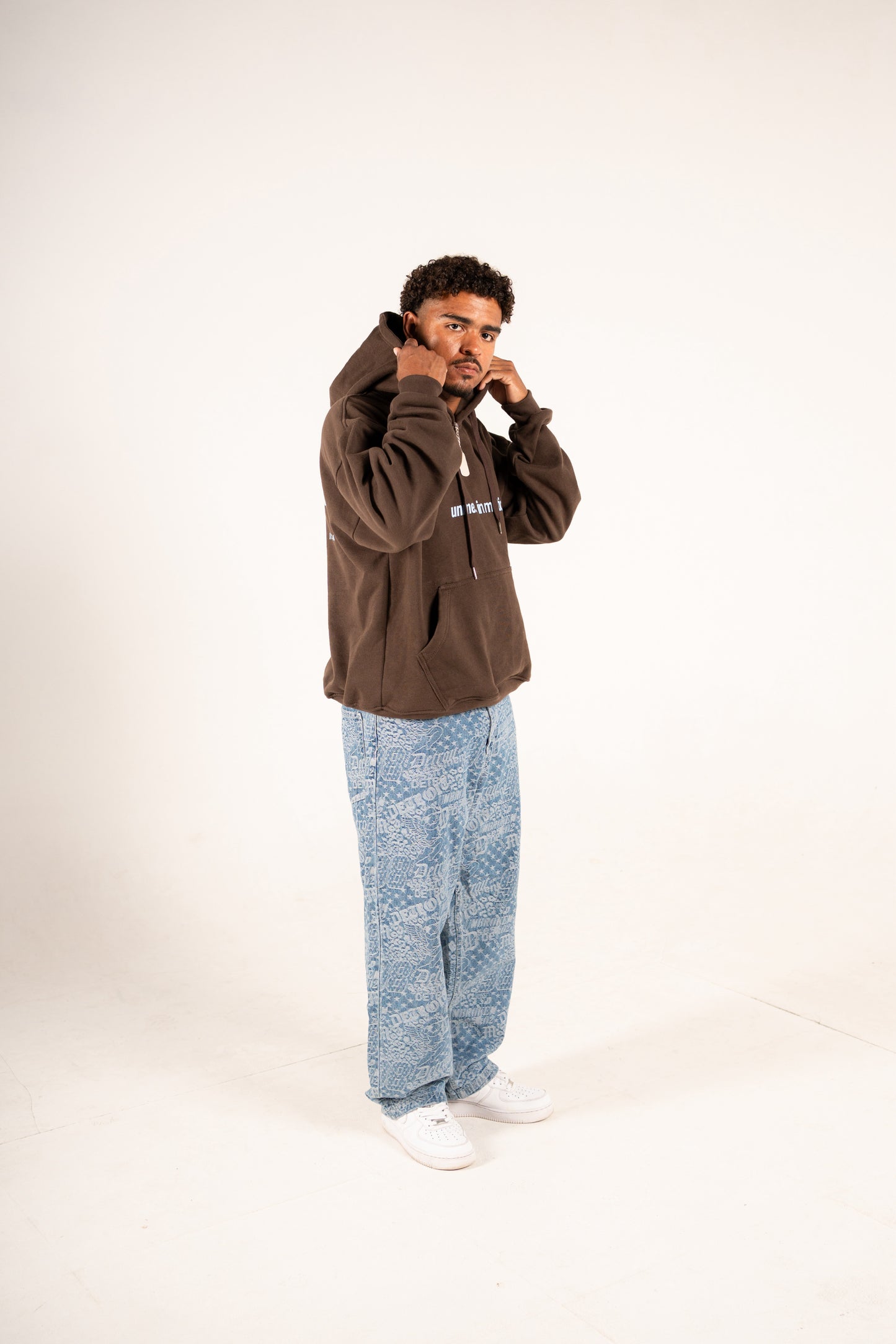 MOTION STUDIO Overisized Hoodie Brown