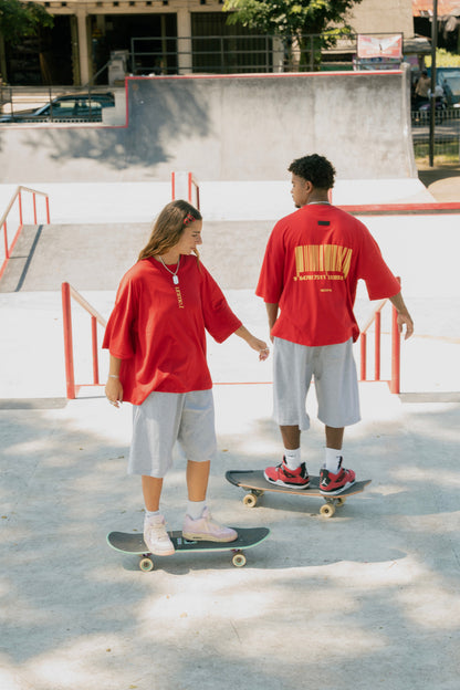SCAN Oversized Tee Red