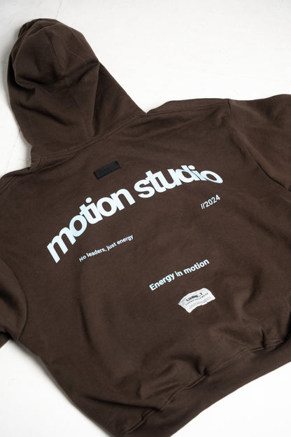 MOTION STUDIO Overisized Hoodie Brown
