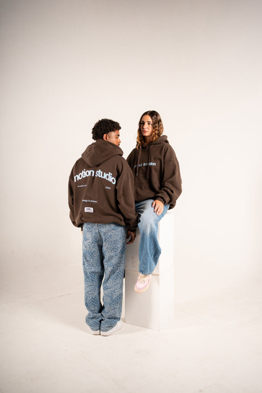MOTION STUDIO Overisized Hoodie Brown