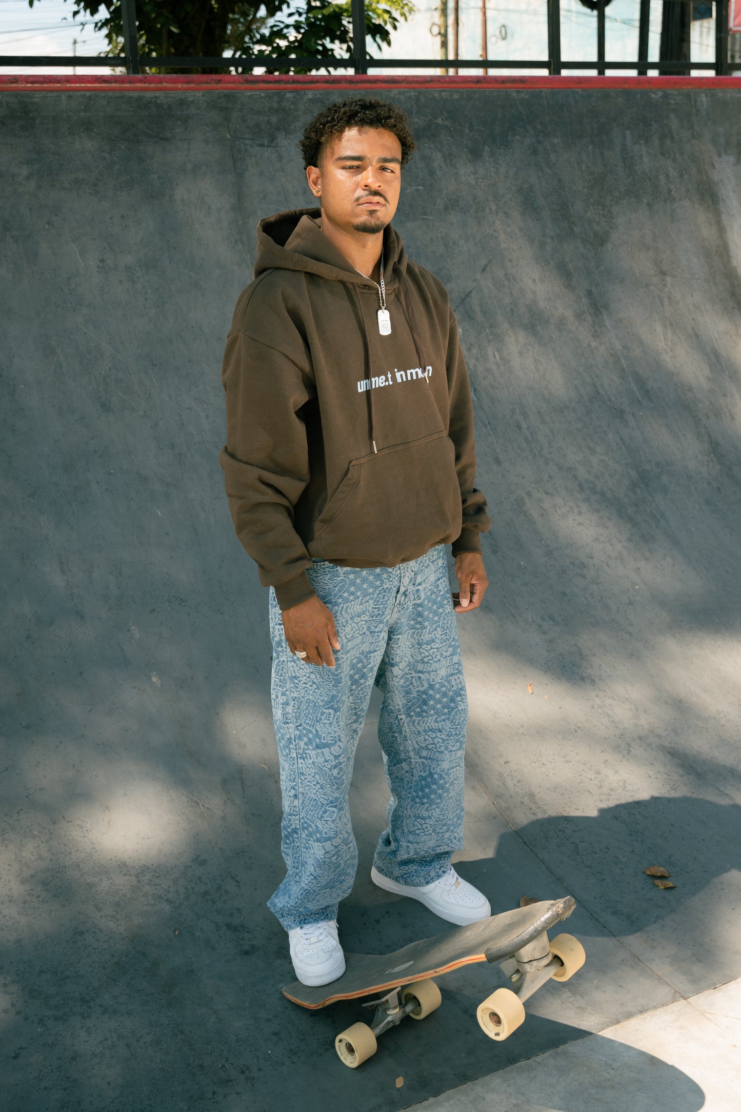 MOTION STUDIO Overisized Hoodie Brown