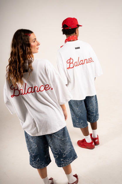 BALANCE Oversized Tee White