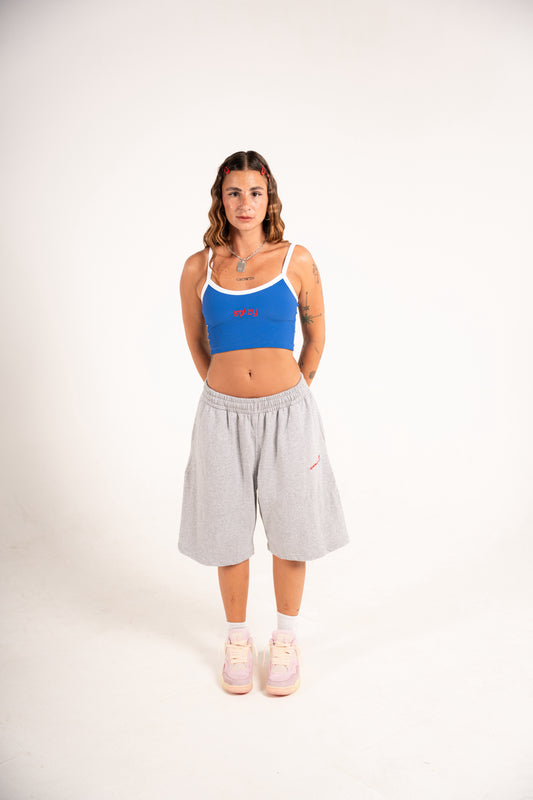 UNME.T Jogger Bermuda Shorts Misty grey