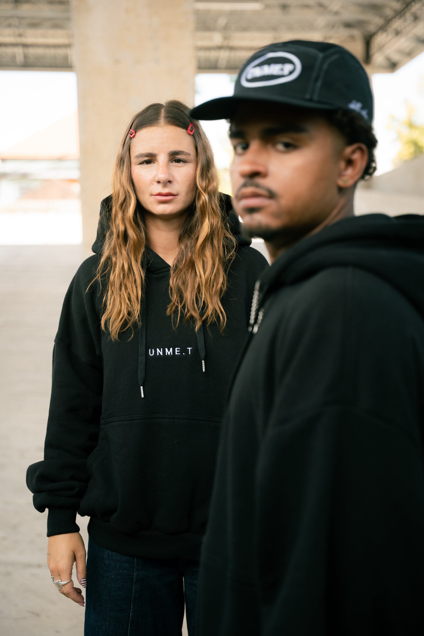 UNME.T Oversized Hoodie Black