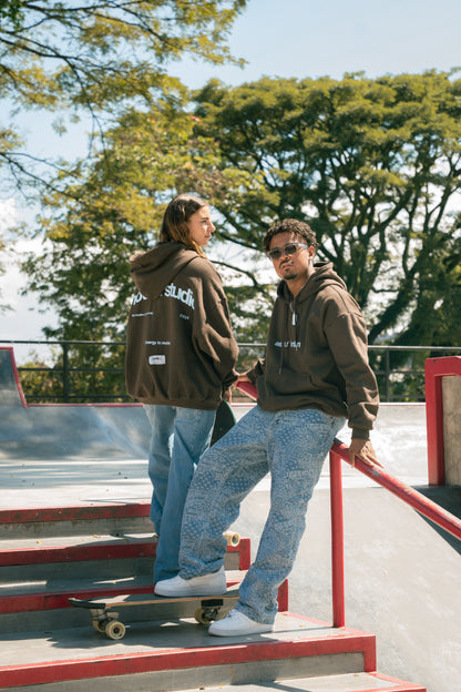 MOTION STUDIO Overisized Hoodie Brown