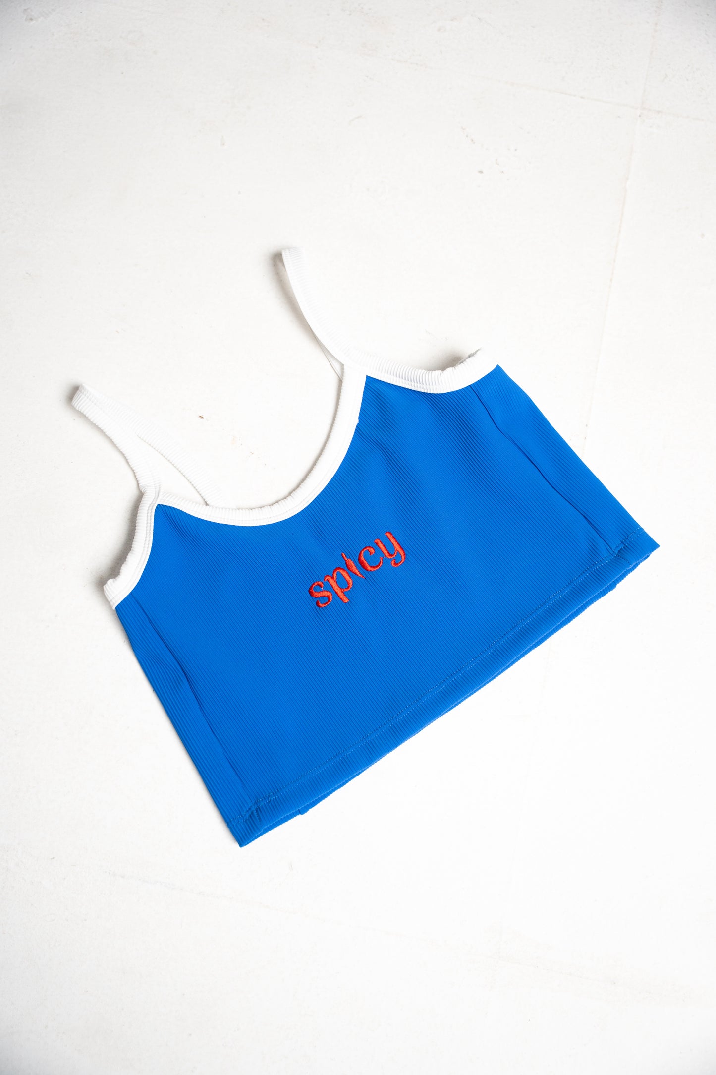 SPICY Top Crop Blue