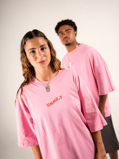 CHERRY Oversized Tee Pink