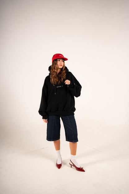 UNME.T Oversized Hoodie Black