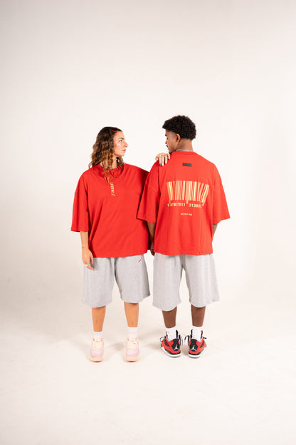 SCAN Oversized Tee Red