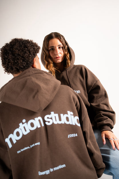 MOTION STUDIO Overisized Hoodie Brown