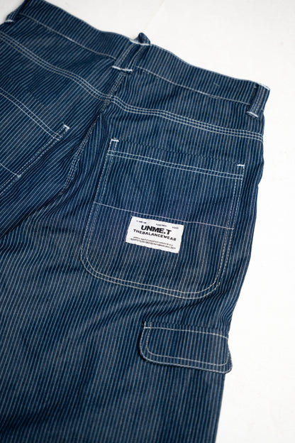 UNME.T Baggy Stripes Denim Shorts