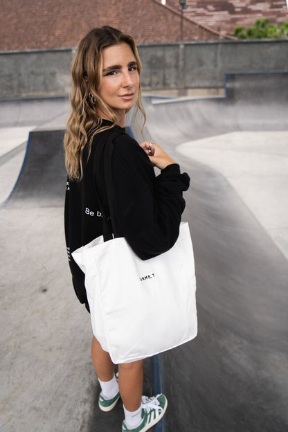 BAG IT - Canvas Tote White/Black