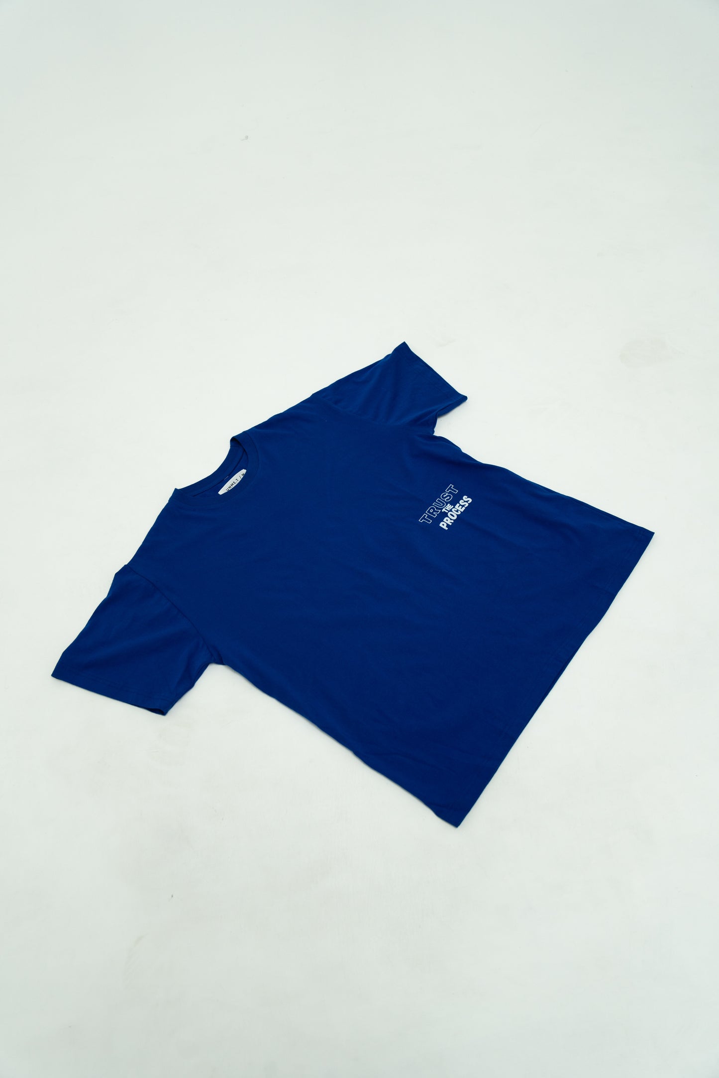 TRUST THE PROCESS - Oversized Tee Cotton Royal Blue