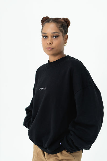 KIND - Oversized Sweater Cotton Black